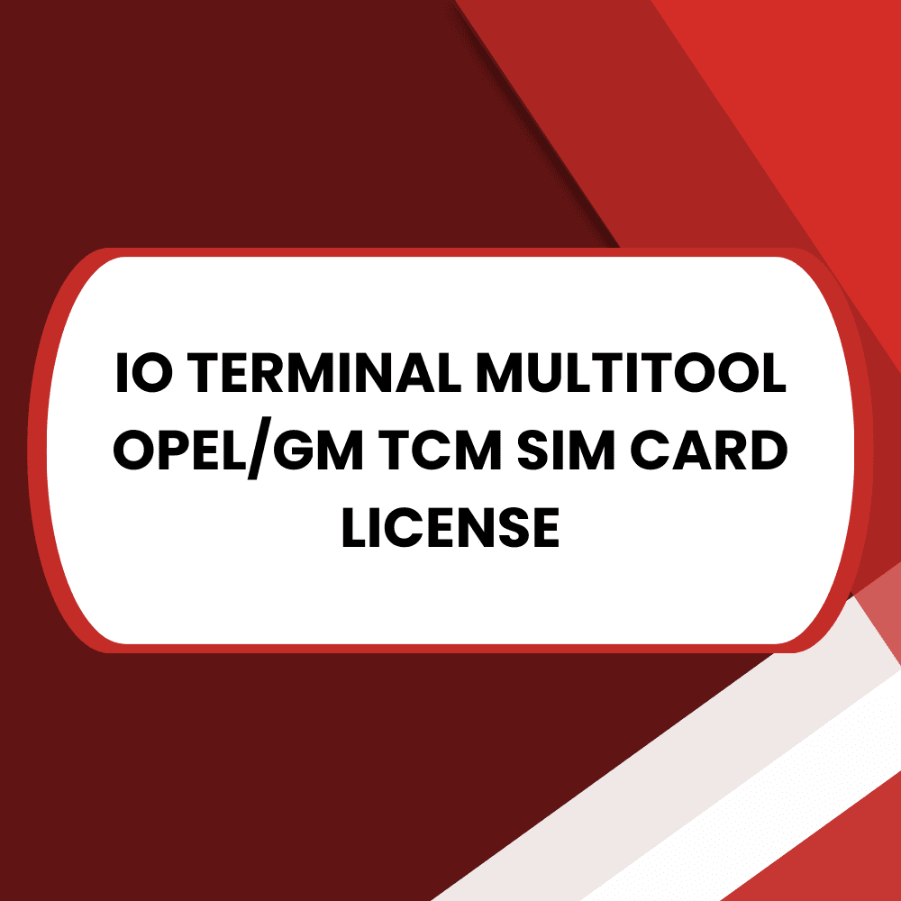 IO TERMINAL MULTITOOL OPELGM TCM SIM CARD LICENSE www.keytectools.com