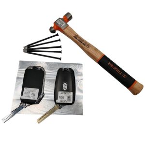 Kia Hyundai Flip Roll Pin Aluminium Removal Vice + Mini Hammer + 5 Pins (1)