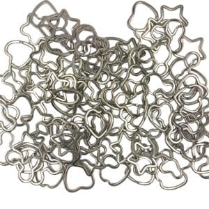 100 Pieces Split Rings Keychain Key Ring min