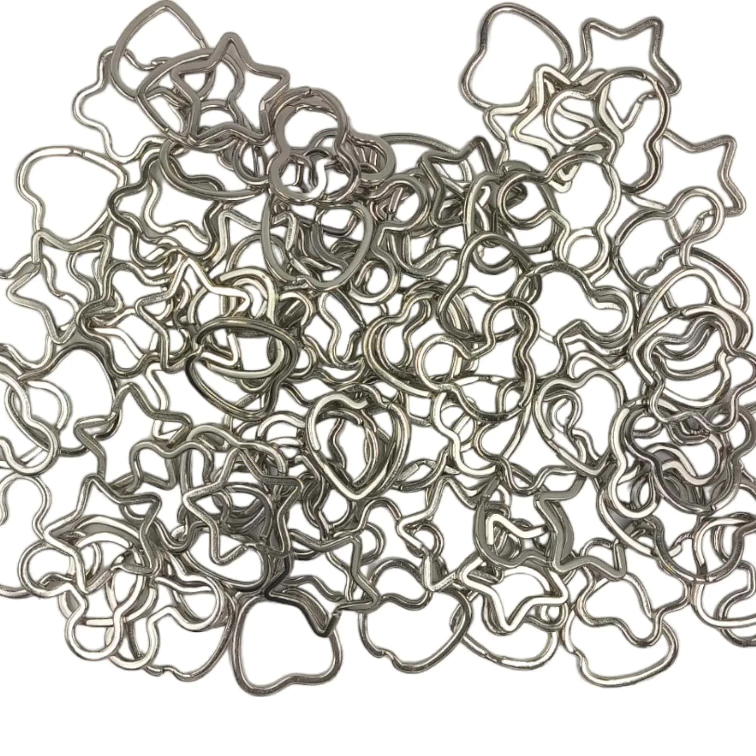 100 Pieces Split Rings Keychain Key Ring min