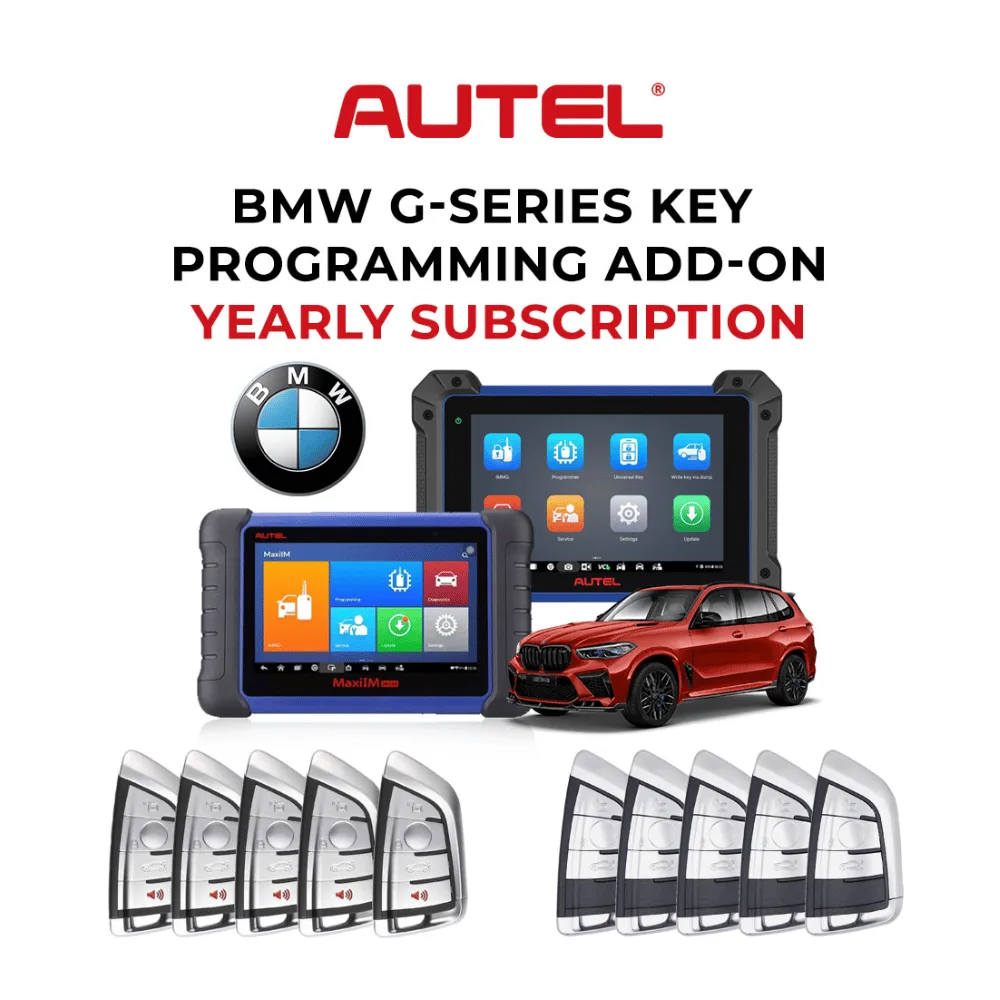 Autel BMW G Series Key Programming Add on + 10 PCs Universal Smart Key www.cerrajeramg.com