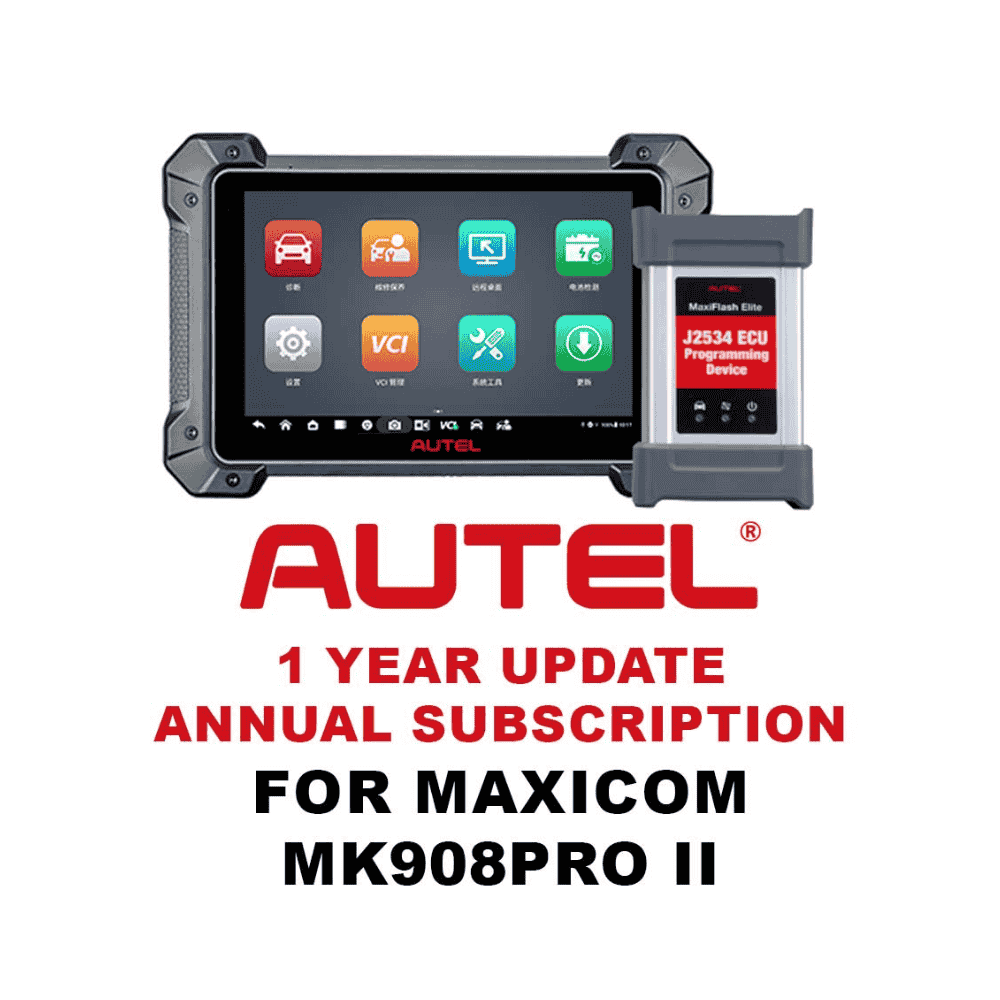 Autel MaxiCOM MK908PRO II – 1 Year Software Update Subscription Key www.cerrajeramg.com