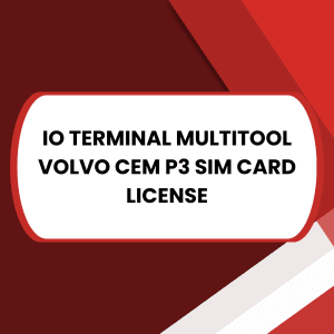 IO TERMINAL MULTITOOL VOLVO CEM P3 SIM CARD LICENSE www.keytectools.com